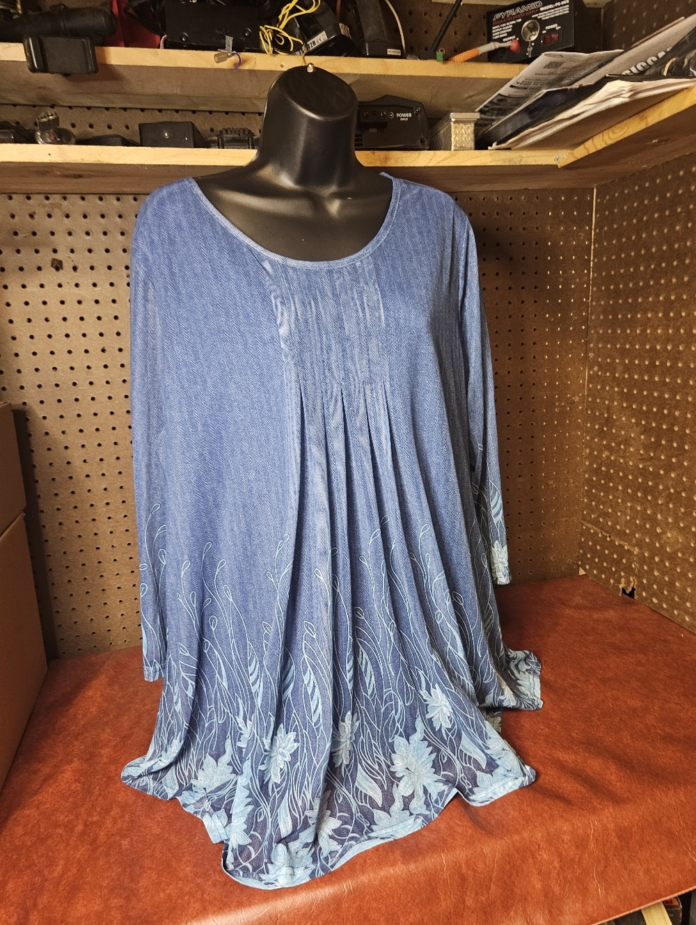 Timeson Light Blue Blouse Size XXXL